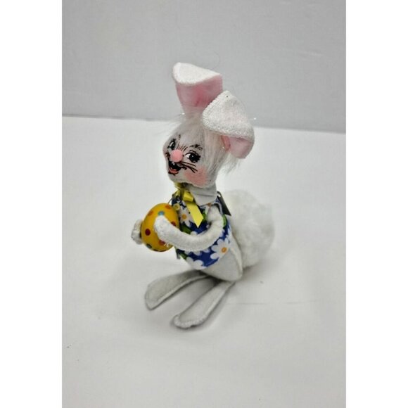 Annalee 6in Easter Boy Bunny Holding Easter Egg New with Tags 200810 Blue Vest - Picture 2 of 6